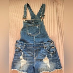Arizona Jean Company Blue Denim Overalls size medium